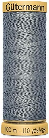 100% Natural Cotton Thread by Gutermann for Sewing and Quilting - 100m Spools - Colour Number WHT - 1 x 100m Spool
