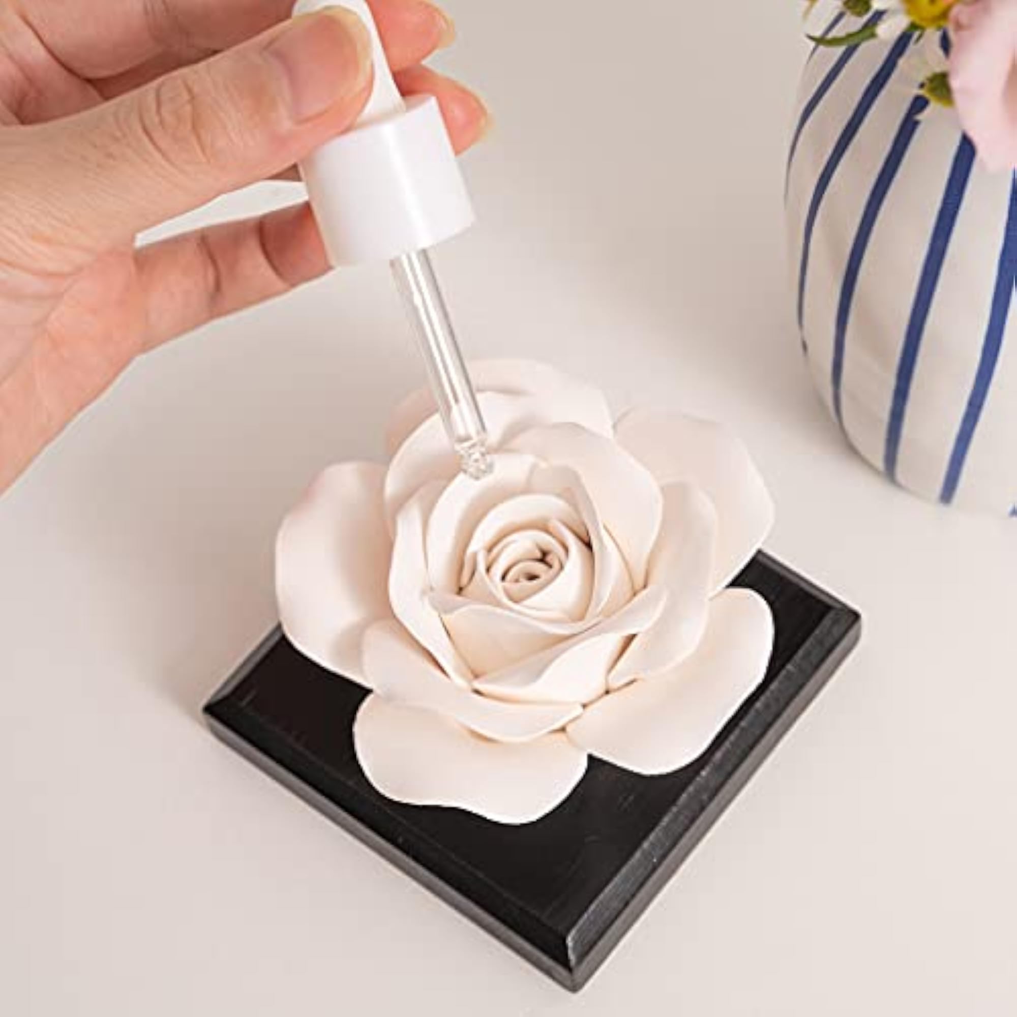 Rose Flower Styling Essential Oil Diffuser Stone