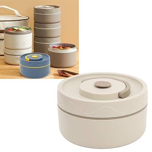 Tarro aislado de acero inoxidable para alimentos de 419.0 g con tapa de hebilla, ancho - boca y a prueba de fugas, ideal para niños y comida caliente - Para llevar