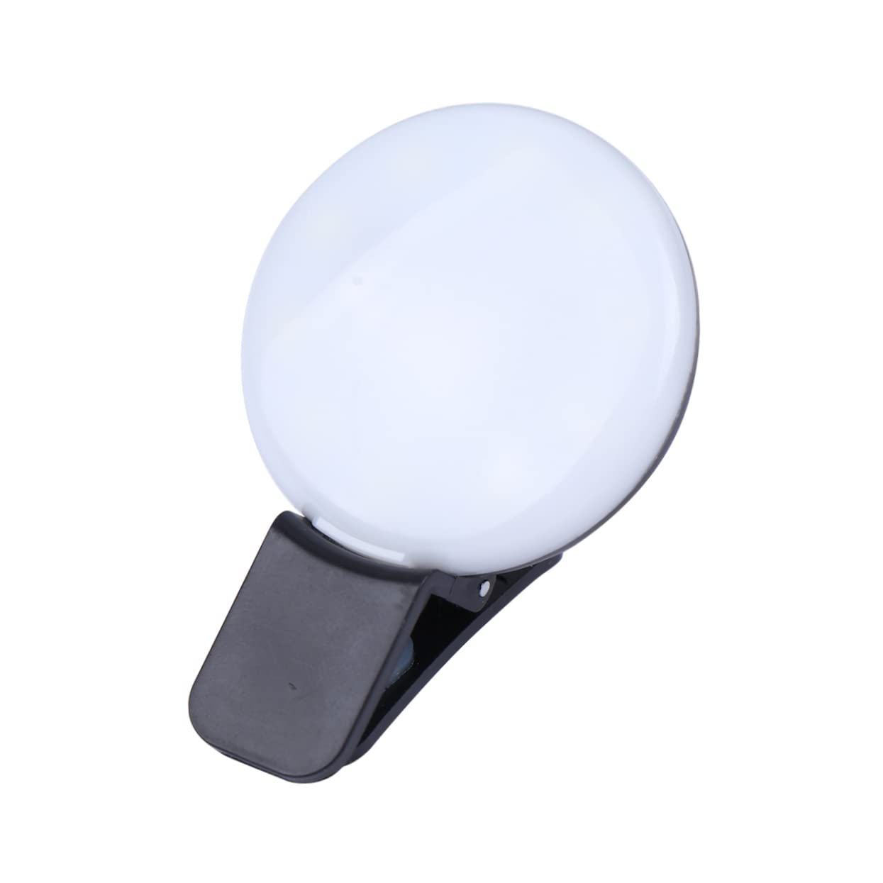 Holibanna Clip Fill Light for Phone Mini Selfie Ring Light with Rechargeable Battery Portable Design for Streaming Video Conferencing and Makeup Compact Phone Light