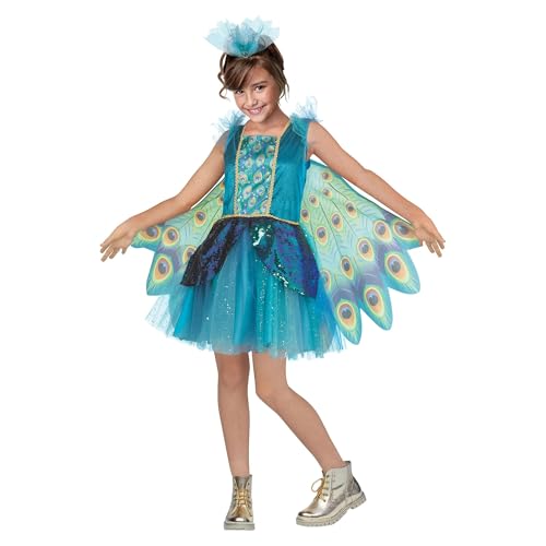 Disfraz de pavo real para niños talla L 12-14