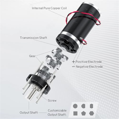 Motor reductor de corriente continua 24V 11RPM miniatura 32GP-31ZY planetario 6