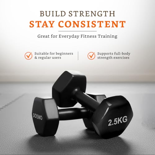 Image of Amazon Brand - Solimo Vinyl Dumbbell