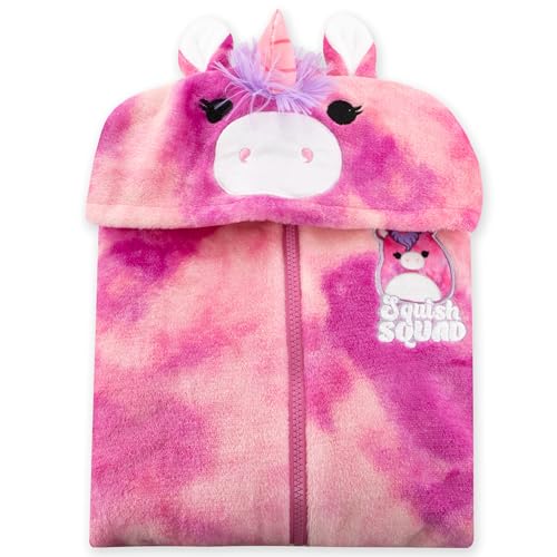 Squishmallows Pyjama Licorne Fille | Surpyjama Fille | Sombinaison Licorne Enfant | Licornes Surpyjama Polaire Enfant | Rose 8-9 Ans – vue 9