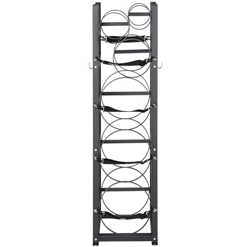 VEVOR Kältemitteltankgestell, mit 3 x 30 lbs und 3 weiteren kleinen Flaschentanks, Zylindertankgestell 12,79 x 12,99 x 47,12 Zoll, Kältemittelzylindergestell und Halterungen für Freon, Gase, Sauerstof