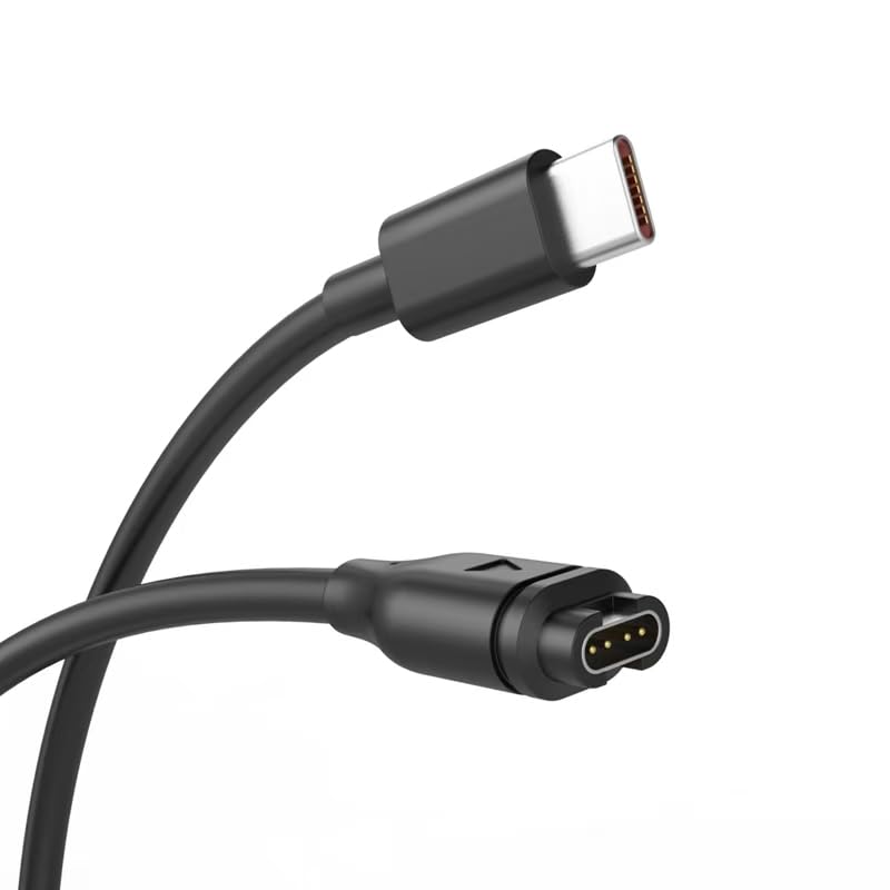 USB C Watch Charger Cable for Vivoactive 3/3 Music/3S/4/4S/5/6 3.3Ft Replacement Type C Charging Cable for Garmin Vivomove 3/3S/Style/Sport/Luxe (100cm)