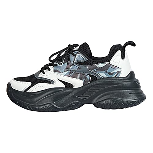 Genérico Zapatillas New Zapatillas Fitness Mujer Zapatos de Mujer, Zapatillas de, Zapatillas Ligeras de, cómodas Zapatillas Suaves para Exteriores Zapatillas Mujer Casual Zapatillas (Black, 40)