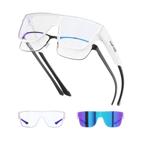 KAPVOE Photochromic Fit Over Glasses Sunglasses for Men Women Oversized Square Sunglasses UV400 Protection TR90 Frame Sports Goggles Cycling Golf Leisure