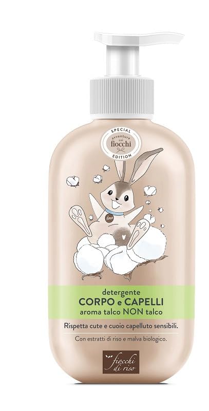 FIOCCHI DI RISO DETERGENTE CORPO E CAPELLI SPECIAL TALCO 400ML