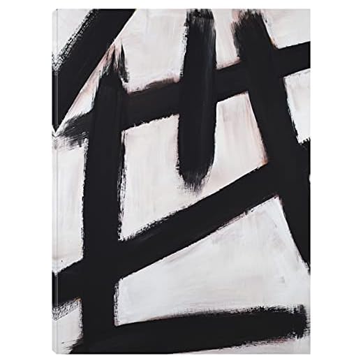 Fine Art Canvas Impressão em tela com traços de tinta do artista Walt Johnson para sala de estar, quarto, banheiro, cozinha, escritório, bar, jantar e quarto de hóspedes - Pronto para pendurar - 106,6 cm L x 142,2 cm A, 106,6 cm x 142,2 cm (L x A)