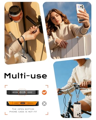 Image of USB C Short Charging Lanyard Keychain Data Cable PD 240W 5A Fast Charging Phone Wrist Strap (30cm) Type C Charging Cord Braided 480mbps Data Transfer