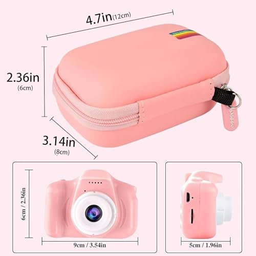 Funda para cámara infantil Leayjeen compatible con cámaras digitales de juguete miniatura 2