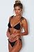 JFAN Bikini de Lazo Acanalado para Mujer Traje de Baño Brasileño con...