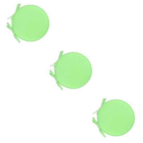 HEMOTON 3 Stück Runde Stuhlkissen Sitzkissen Für Home Office Schule Weicher Schwamm Hellgrün