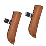 2 Pcs High-Strength Nylon Horse Flag Carrier Set – 7 x 2.3 Inch Boot Carrier Holder for Horse Saddles | Durable Flag Holder Accessories for Horse Training, Parades, and Equestrian Events, Dark Brown