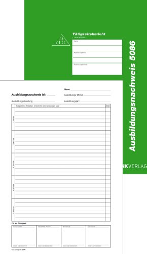 RNK Verlag AusbildungsnachweisBlock, monatlich 4002871508605