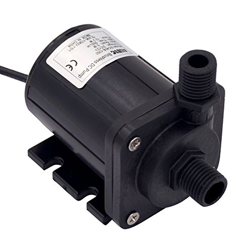 AUBIG Pumpe Tauchpumpe DC 12v 500L/H Wasserpumpe Aquarium Gartenpumpe Förderpumpe Klein Teichpumpe Magnetantrieb Bürstenlos Springbrunnen Ölpumpe Cover