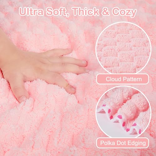 Image of FIOBEE Toddler Bath Towel with Hood Baby Towels, 55x28 inch Large Soft Absorbent Kids Hooded Towels for 1-5 Years Old Baby Girls Boys Bath Beach Essentials Blanket, Pink Elephant