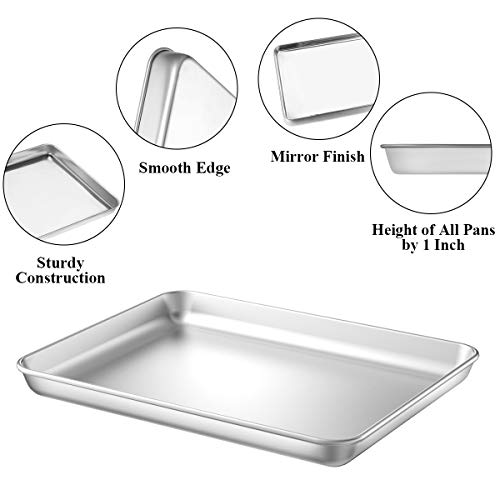 Bandeja de acero inoxidable Wildone no tóxica y robusta con estante 4