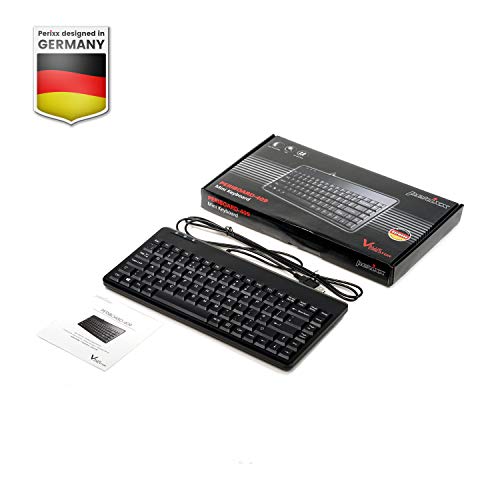 Perixx PERIBOARD-409H Wired USB Mini Keyboard with 2 USB Hubs, Black, US English Layout by Perixx - Image 7