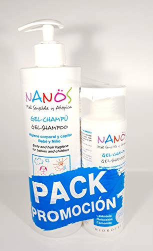 NANOS GEL- CHAMPÚ. PIEL SENSIBLE Y ATÓPICA PACK PROMOCION 500ML + 200ML