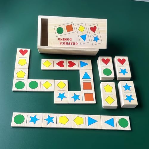 Domino Montessori de madera para niños pequeños miniatura 2