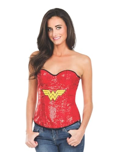 Rubies Rubies Justice League Damen Kostüm Wonder Woman Pailletten Corsage Gr.M
