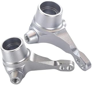 GPM For Tamiya GF01 & TL01 Upgrade Parts Aluminum Front Knuckle Arm Set - 1Pr Silver