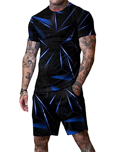 Survêtement d'été homme anti-transpiration ensemble T-shirt sport confort Stt-446 XL