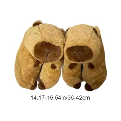 Chaussons capybara douillets pour vos soirées cocooning à la maison