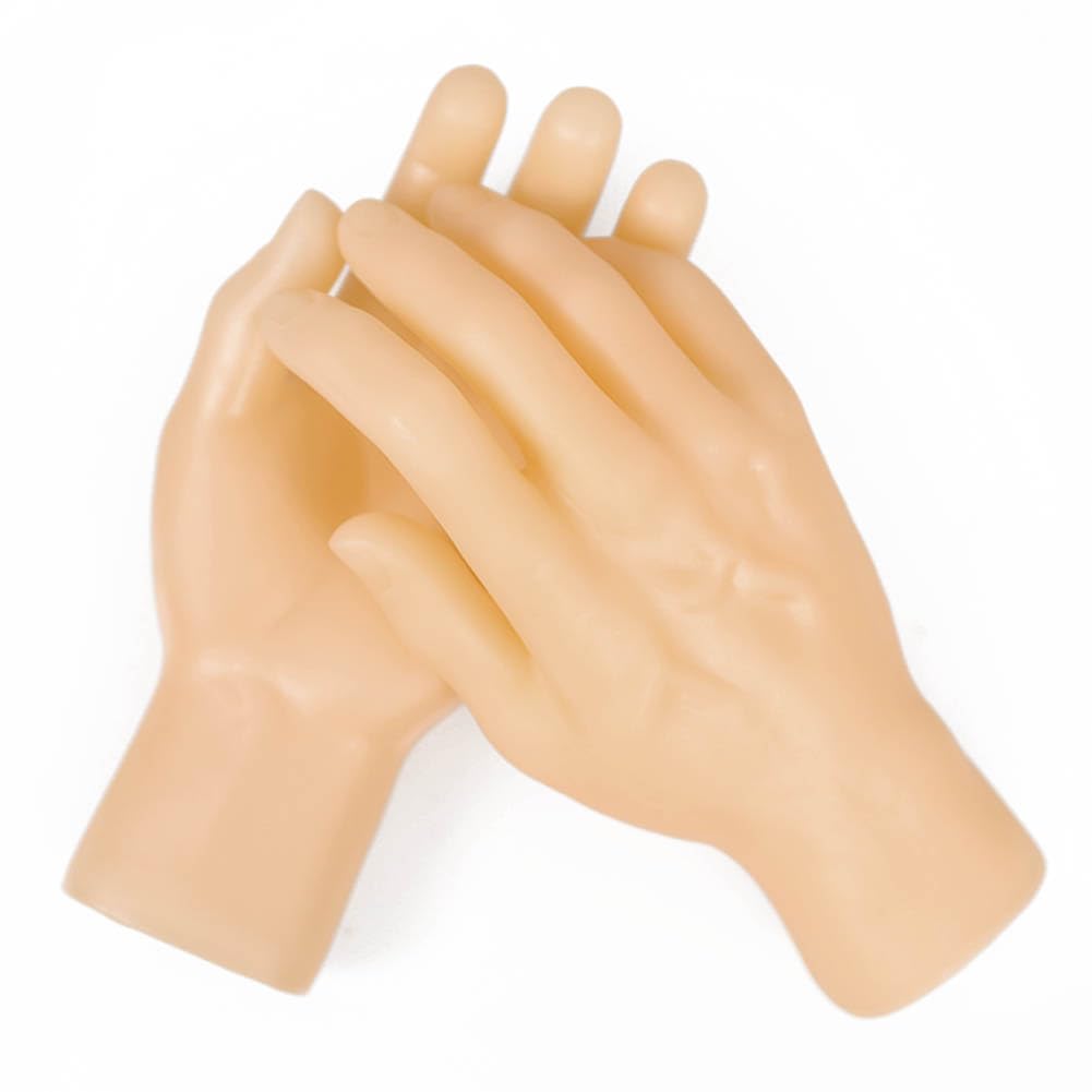 2 sztuki model ręczny wielokrotnego użytku manicure ćwiczenia ręce lewej i prawej ręki mężczyźni kobiety symulacja model dłoni rekwizyty do stojaka wystawowego centrum handlowego, kolor skóry