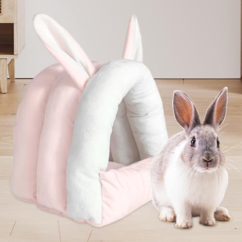 Lit bébé lapin rose pour furet doux matelas pelucheux hamster