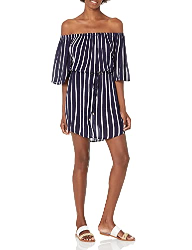 Robe épaules dénudées La Blanca : vêtement couvrant de maillot de bain pour femme élégante