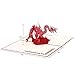 Paper Spiritz Chinese Dragon 3D Pop up Greeting Cards for Chinese New Year Anniversary Card Birthday Card for Kids Husband Wife
