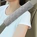 Amooca 2pcs Carbon Fiber Embroidery Car Seat Belt Superman Logo Cushions Shoulder Pad