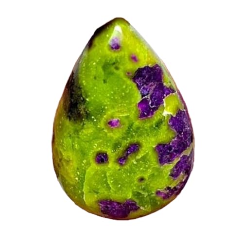 Cabochon atlantisite naturelle poire 27x17mm pour création de pendentif unique