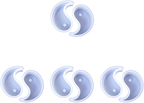 Garneck 8 moldes de silicona para velas para hacer velas, diseño flexible de Tai Chi para decoraciones perfumadas únicas, fáciles de usar y