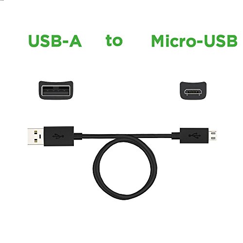 Image of Motorola Data /Charging Cable USB-A to Micro-USB - Black Compatible with Motorola E3, E3 Power, E4,E3, E3 Power, E4,X Force, X Pure Edition-6 Month Warranty
