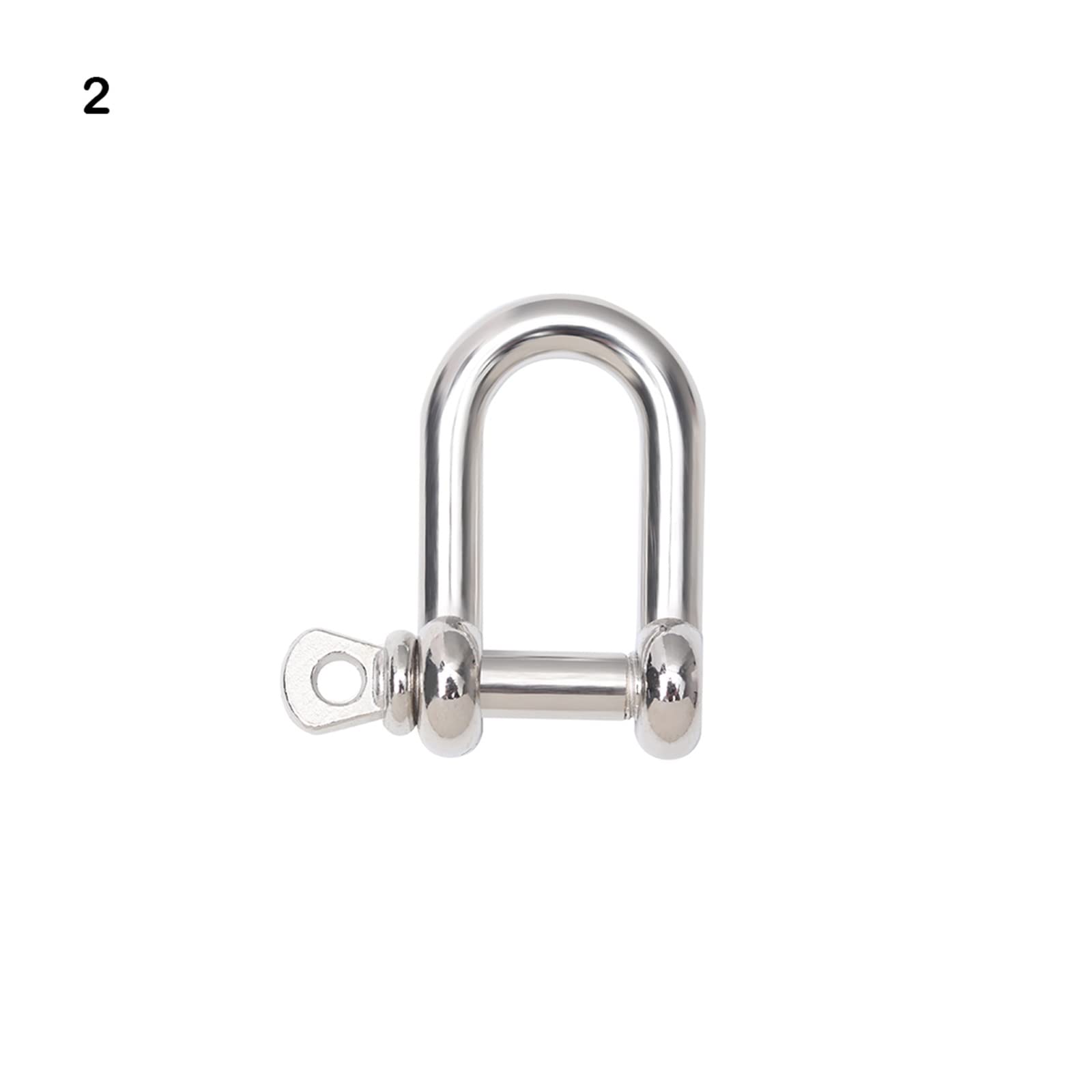 d ring, Stainless shackle,small shackle,2/4/6Pcs Stainless Steel Shackle Buckle Anchor Shackle Screw Pin for Paracord Outdoor Camping Survival Rope Bracelets (Color : Flat Button 4pcs)(Flat Button 2pc
