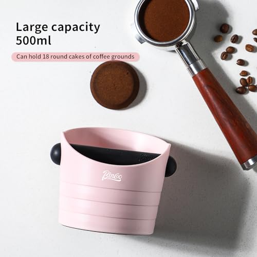 Pink Espresso Knock Box - Bincoo Pink Espresso Machine Knock Box/Espresso Grounds Knock Box, Barista Style Coffee Knock Box for Grounds with Removable Shock-Absorbent Knock Bar and Anti-Slip Base. - Image 4