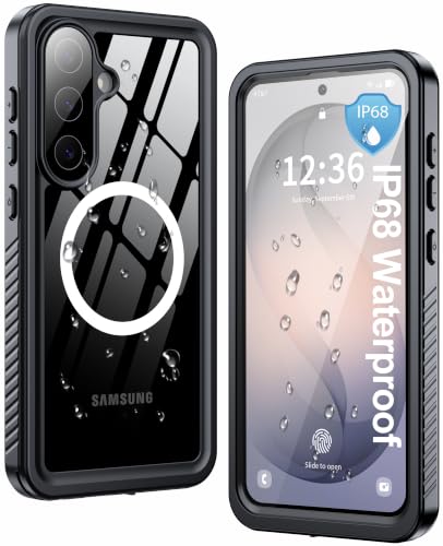 Image of ANTSHARE for Samsung Galaxy S26 FE Case IP68 Waterproof, Black /Clear
