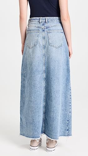 Free People Women's Come As You are Denim Maxi Skirt4