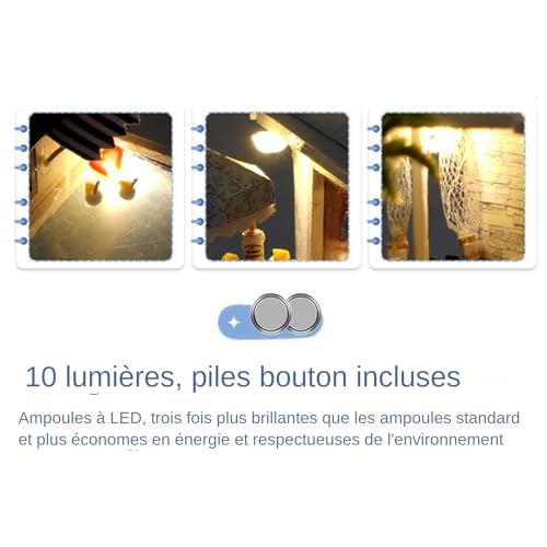 Kit de construction de modèle réduit de villa cadeau créatif - 7