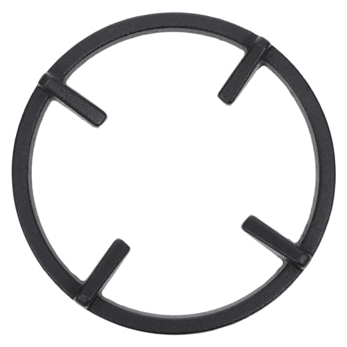 SOLUSTRE Soporte de Cocina para Gas de Hierro Antideslizante con Ranuras Múltiples Resistente Altas Temperaturas Compatible con Sartenes y Paelleras Accesorio Práctico para Estufas de