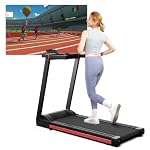 Raceable Laufband für Zuhause Faltbares, Max 158 kg APP-Steuerung Laufband Geeignet für High-Tech-Geräte, 2573W Laufband Klappbar mit Schulungskursen und KI-Training