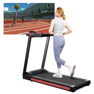 Raceable Laufband für Zuhause Faltbares, Max 158 kg APP-Steuerung Laufband Geeignet für High-Tech-Geräte, 2573W Laufband Klappbar mit Schulungskursen und KI-Training