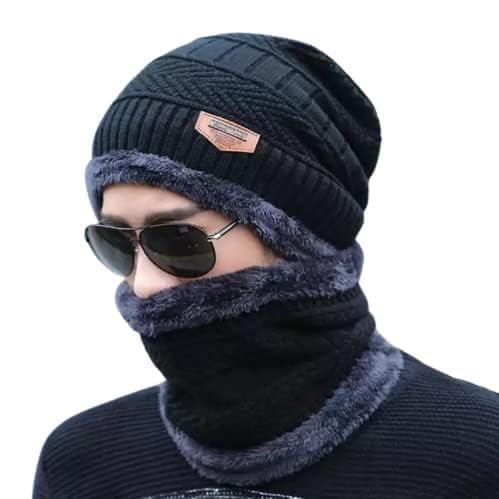 Winter Cap For Men with Neck and Hand Gloves Set Stylish Woolen Cap for Women & Men in Thermal Head for Man Branded Long Warm for Woolen Caps, Topa, Bennies-image-34