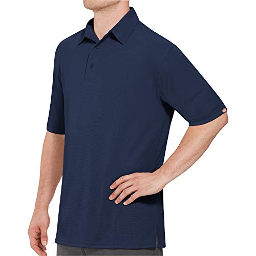Red Kap Men's Size Big-Tall Professional Polo Shirt, Navy, 3X-Large