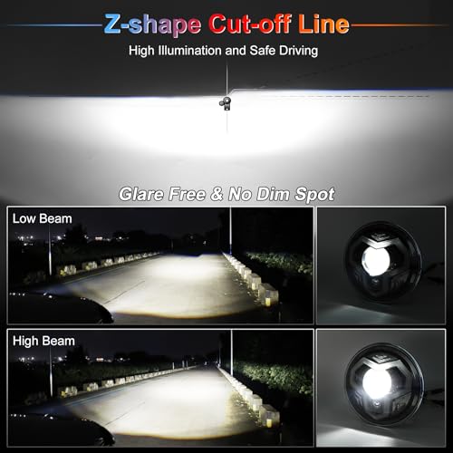 POVTOR 7 Inch RGB Halo LED Headlights for Jeep Wrangler - Image 5