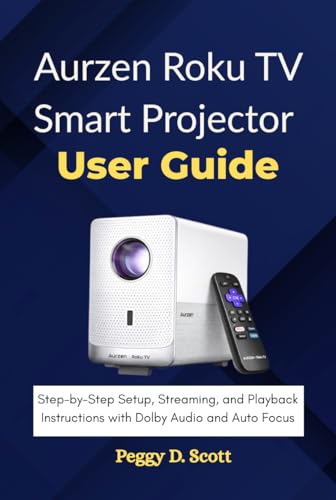 Aurzen Roku TV Smart Projector User Guide: Step-by-Step Setup, Streaming, and Playback Instructions with Dolby Audio and Auto Focus image 2